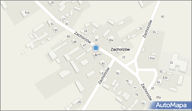 Zachorzów, Zachorzów, 86, mapa Zachorzów