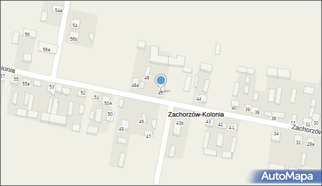 Zachorzów-Kolonia, Zachorzów-Kolonia, 45, mapa Zachorzów-Kolonia