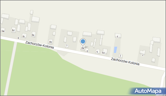 Zachorzów-Kolonia, Zachorzów-Kolonia, 6a, mapa Zachorzów-Kolonia