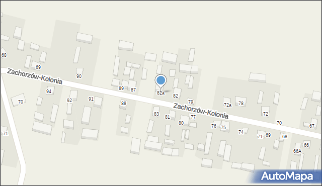 Zachorzów-Kolonia, Zachorzów-Kolonia, 82a, mapa Zachorzów-Kolonia