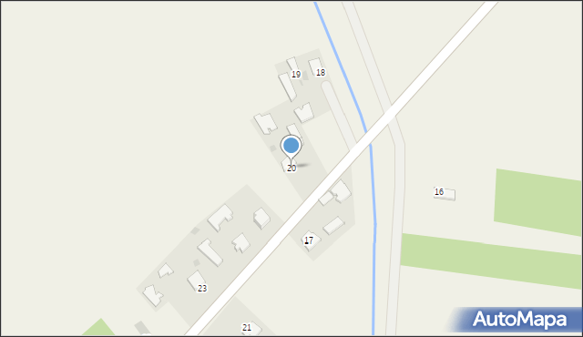 Zachwiejów, Zachwiejów, 20, mapa Zachwiejów