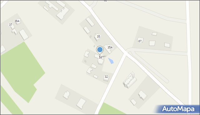 Zachwiejów, Zachwiejów, 34, mapa Zachwiejów