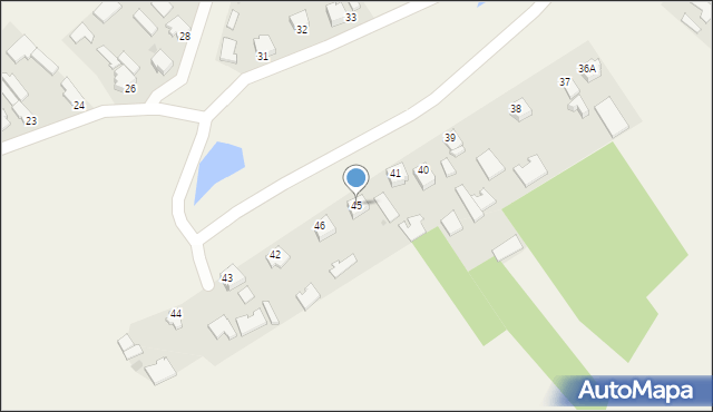 Zachwiejów, Zachwiejów, 45, mapa Zachwiejów
