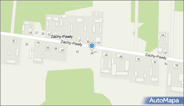Żachy-Pawły, Żachy-Pawły, 44, mapa Żachy-Pawły