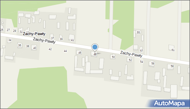 Żachy-Pawły, Żachy-Pawły, 48, mapa Żachy-Pawły