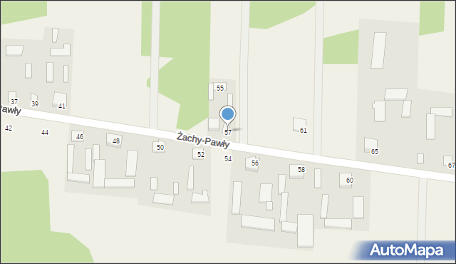 Żachy-Pawły, Żachy-Pawły, 57, mapa Żachy-Pawły