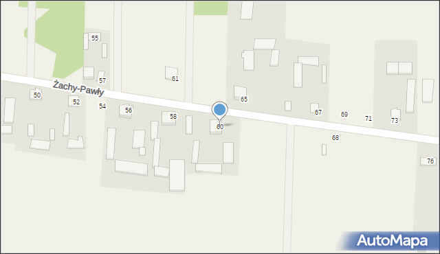 Żachy-Pawły, Żachy-Pawły, 60, mapa Żachy-Pawły