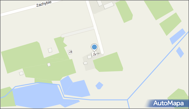 Zachybie, Zachybie, 2a, mapa Zachybie