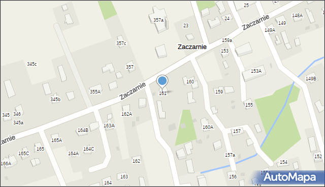 Zaczarnie, Zaczarnie, 161, mapa Zaczarnie