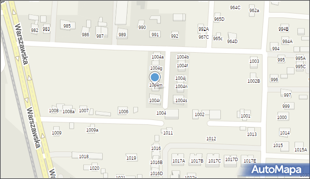 Zaczernie, Zaczernie, 1004o, mapa Zaczernie