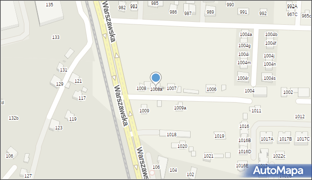 Zaczernie, Zaczernie, 1008a, mapa Zaczernie