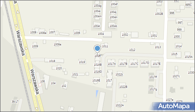 Zaczernie, Zaczernie, 1016, mapa Zaczernie