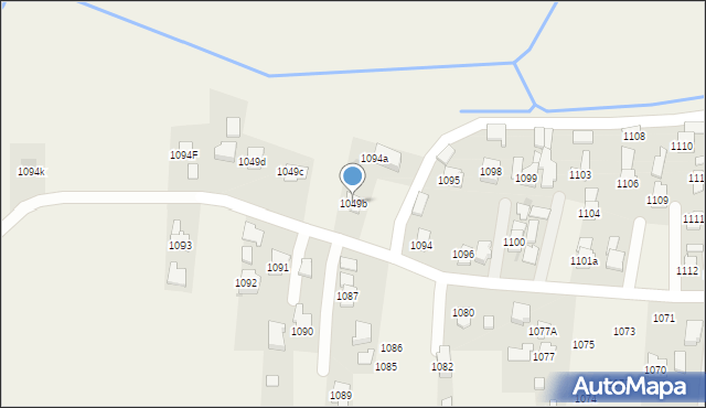 Zaczernie, Zaczernie, 1049b, mapa Zaczernie