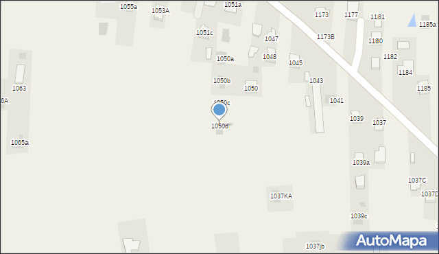 Zaczernie, Zaczernie, 1050d, mapa Zaczernie