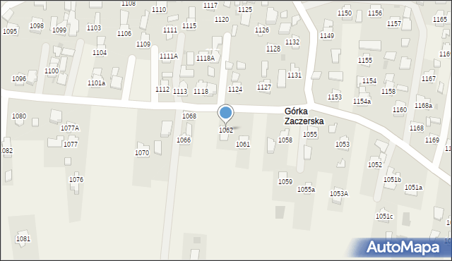 Zaczernie, Zaczernie, 1062, mapa Zaczernie