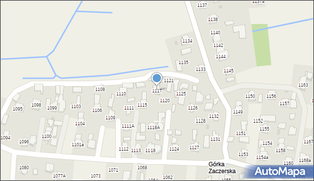 Zaczernie, Zaczernie, 1117, mapa Zaczernie