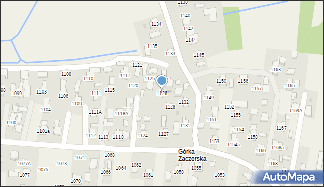 Zaczernie, Zaczernie, 1126, mapa Zaczernie