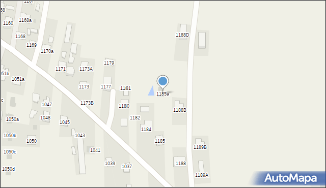 Zaczernie, Zaczernie, 1185a, mapa Zaczernie