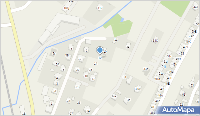 Zaczernie, Zaczernie, 12, mapa Zaczernie