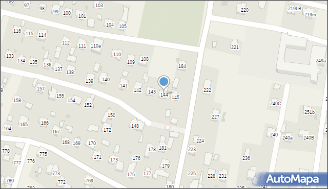 Zaczernie, Zaczernie, 144, mapa Zaczernie