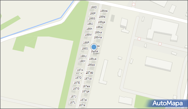 Zaczernie, Zaczernie, 186ta, mapa Zaczernie