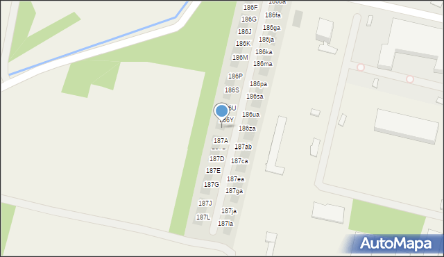 Zaczernie, Zaczernie, 186Z, mapa Zaczernie