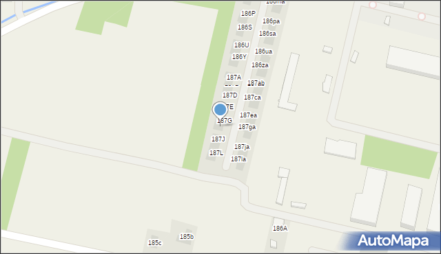 Zaczernie, Zaczernie, 187H, mapa Zaczernie