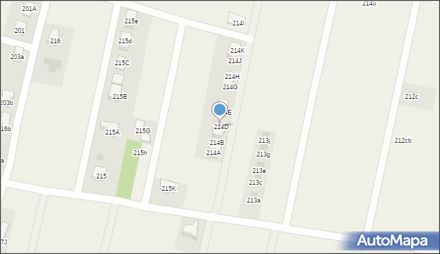 Zaczernie, Zaczernie, 214D, mapa Zaczernie