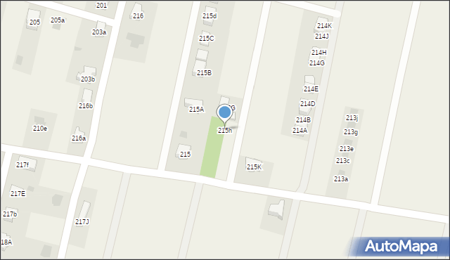 Zaczernie, Zaczernie, 215h, mapa Zaczernie