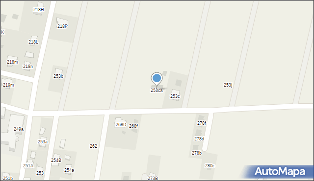 Zaczernie, Zaczernie, 253ca, mapa Zaczernie