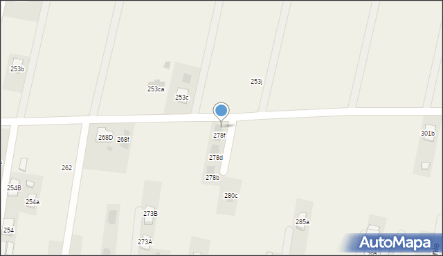 Zaczernie, Zaczernie, 278g, mapa Zaczernie