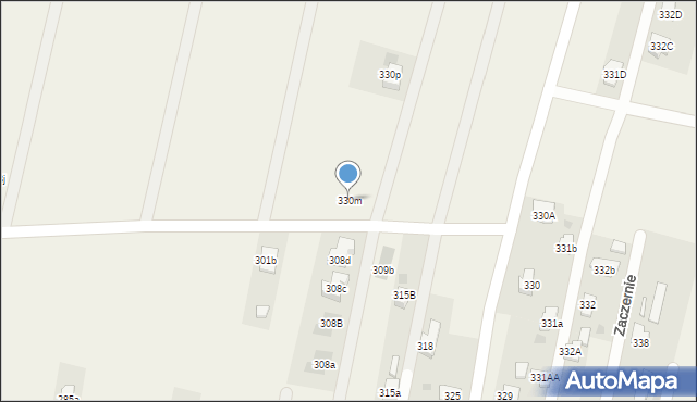 Zaczernie, Zaczernie, 330m, mapa Zaczernie