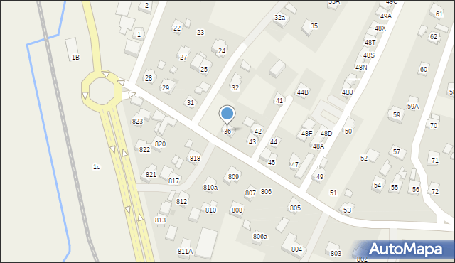 Zaczernie, Zaczernie, 36, mapa Zaczernie