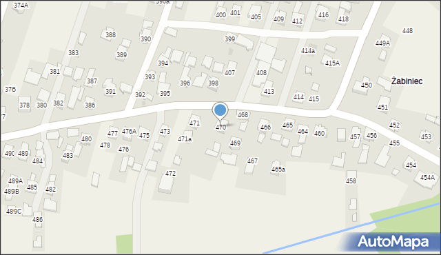 Zaczernie, Zaczernie, 470, mapa Zaczernie