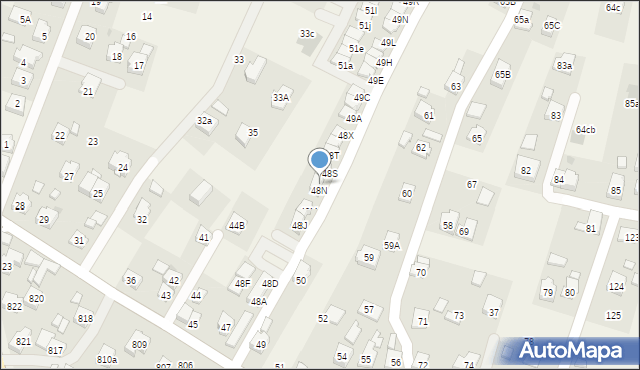 Zaczernie, Zaczernie, 48P, mapa Zaczernie