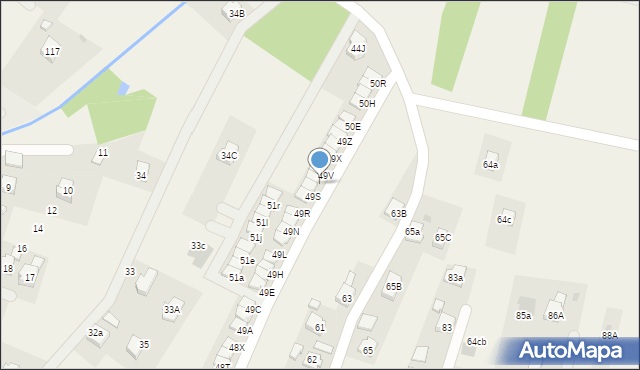 Zaczernie, Zaczernie, 49U, mapa Zaczernie