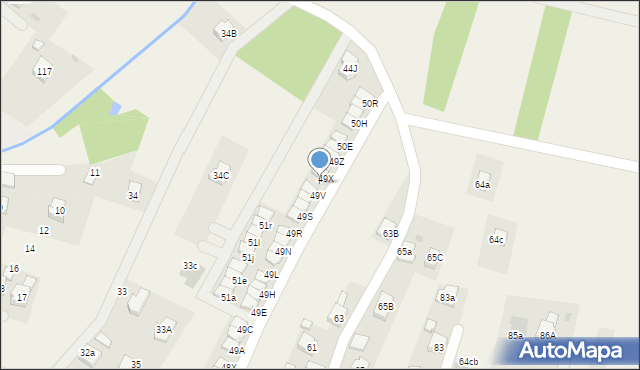 Zaczernie, Zaczernie, 49W, mapa Zaczernie