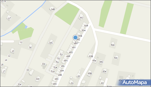 Zaczernie, Zaczernie, 49X, mapa Zaczernie