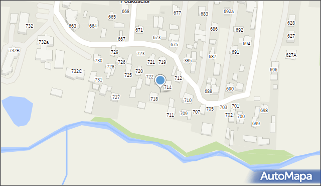 Zaczernie, Zaczernie, 716, mapa Zaczernie