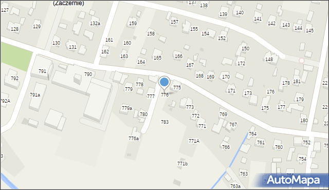 Zaczernie, Zaczernie, 776, mapa Zaczernie