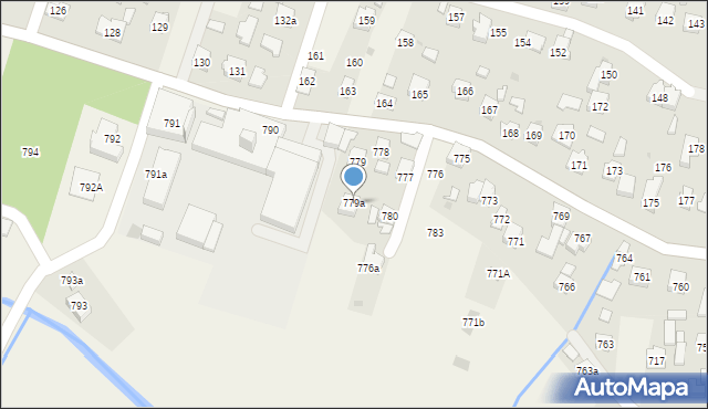 Zaczernie, Zaczernie, 779a, mapa Zaczernie
