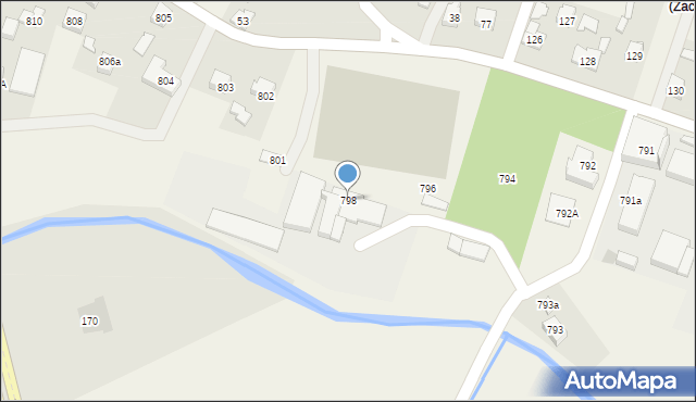 Zaczernie, Zaczernie, 798, mapa Zaczernie