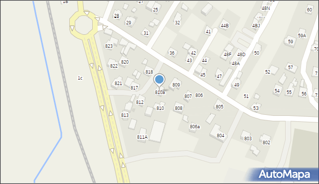 Zaczernie, Zaczernie, 810a, mapa Zaczernie