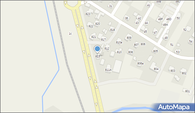 Zaczernie, Zaczernie, 813, mapa Zaczernie