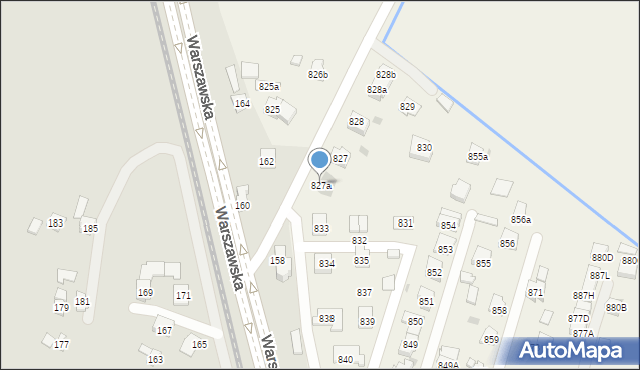 Zaczernie, Zaczernie, 827a, mapa Zaczernie