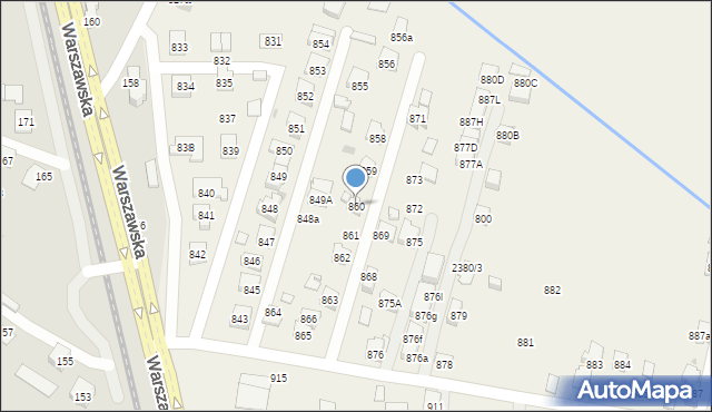 Zaczernie, Zaczernie, 860, mapa Zaczernie