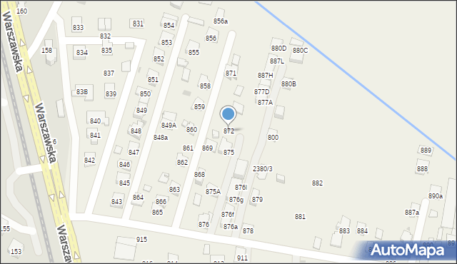 Zaczernie, Zaczernie, 872, mapa Zaczernie