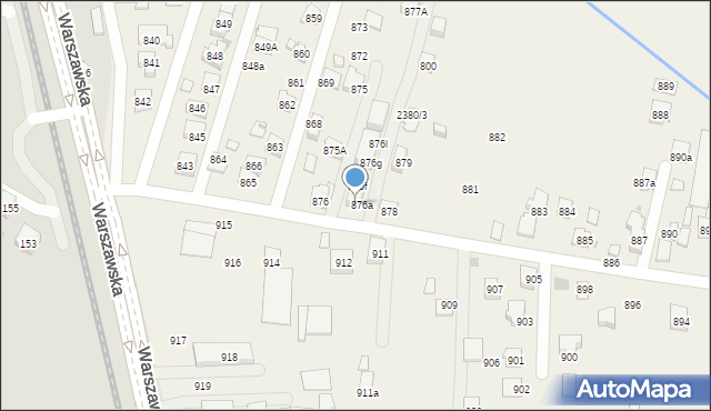 Zaczernie, Zaczernie, 876b, mapa Zaczernie