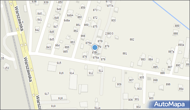 Zaczernie, Zaczernie, 876d, mapa Zaczernie