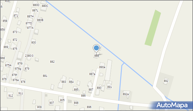 Zaczernie, Zaczernie, 888, mapa Zaczernie